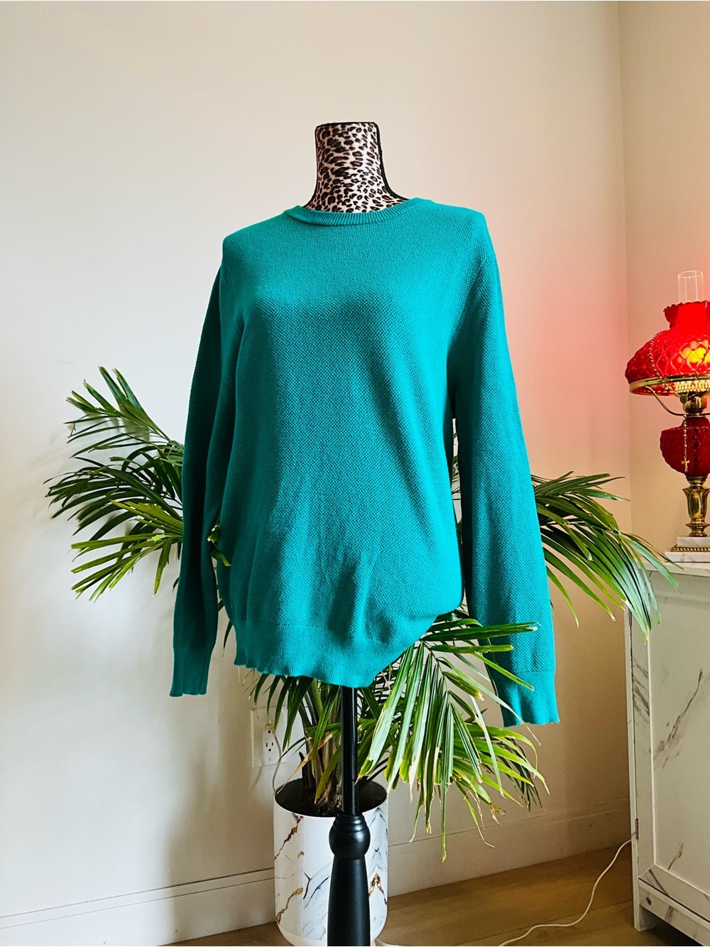 Teal Knit Sweater - Picture 3 of 8